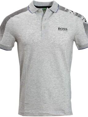 Hugo Boss BOSS Paule Pro Light/Pastel Grey Polo Size XL